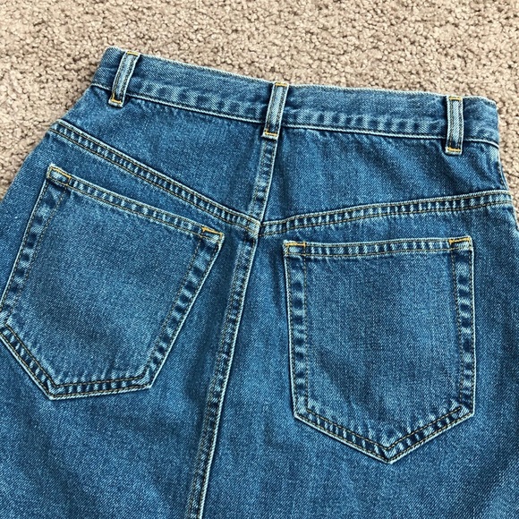 Asos Denim Button Skirt Womens US 2 - Picture 7 of 8